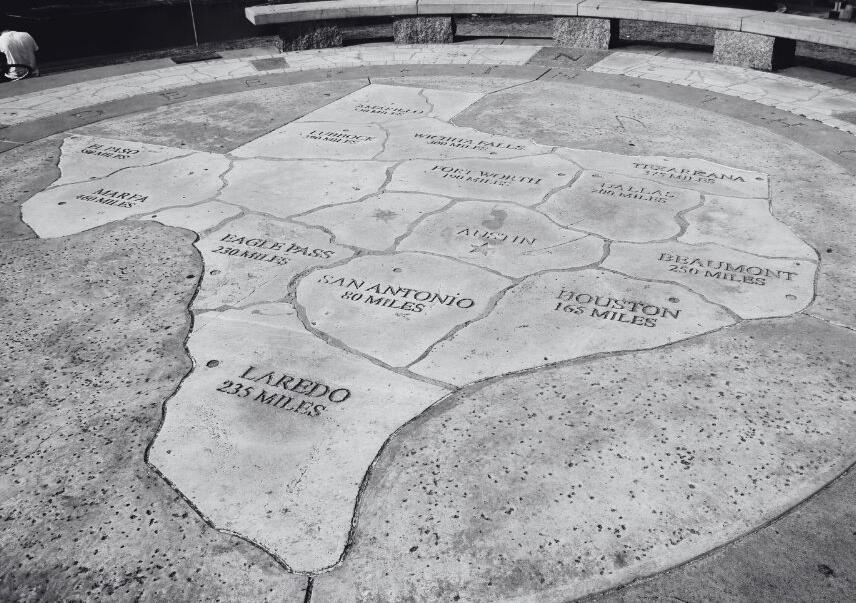 TX Map stone TX Map stone