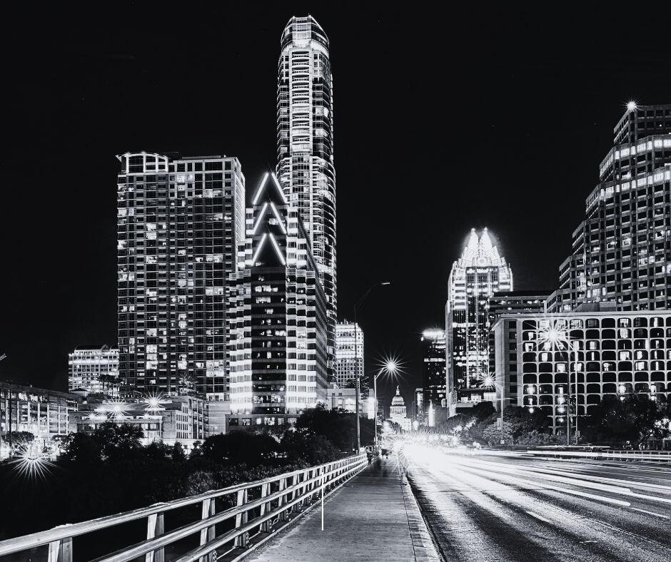 Austin Night Austin City Night Skyline